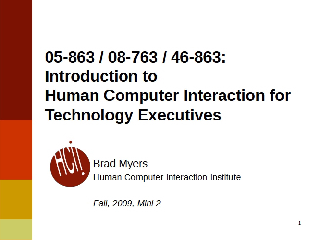 Intro to HCI for Tech Executives