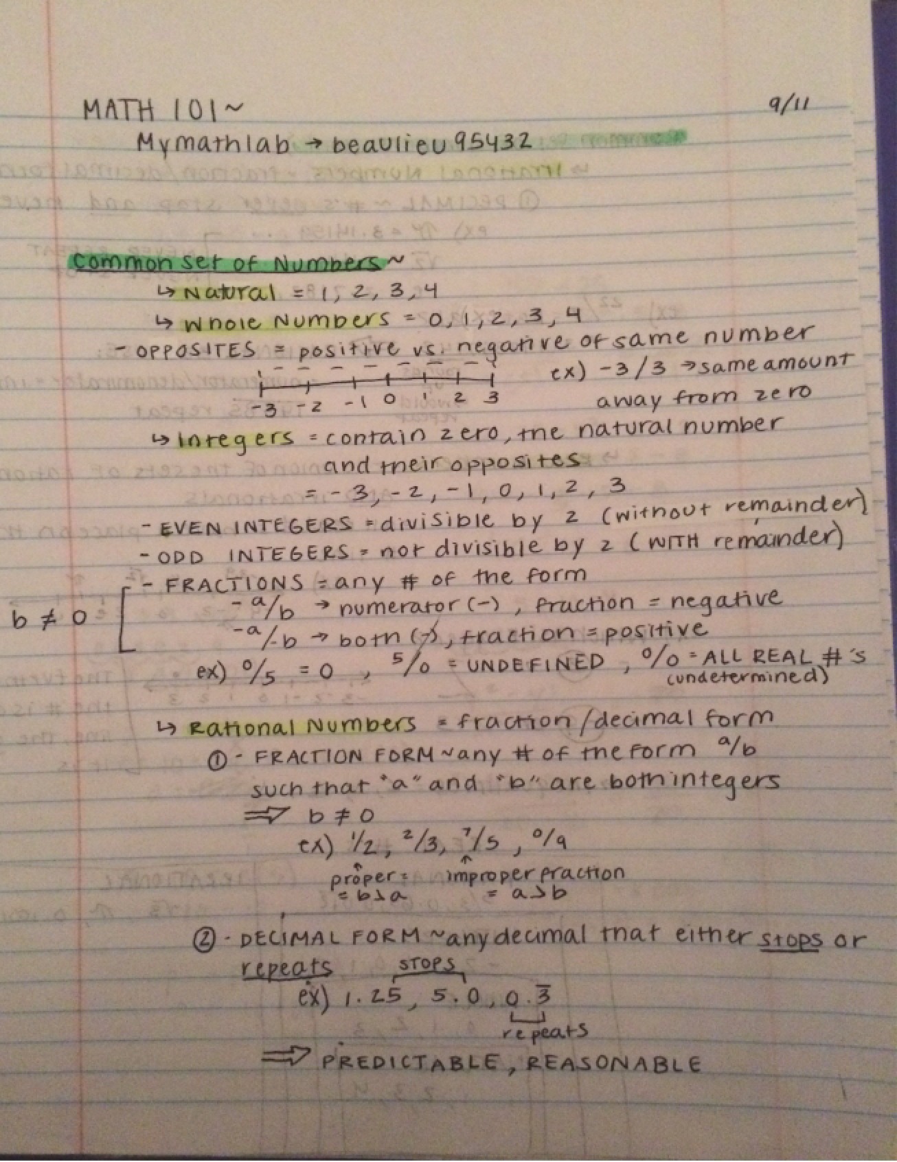 Precalculus Algebra Lecture Notes