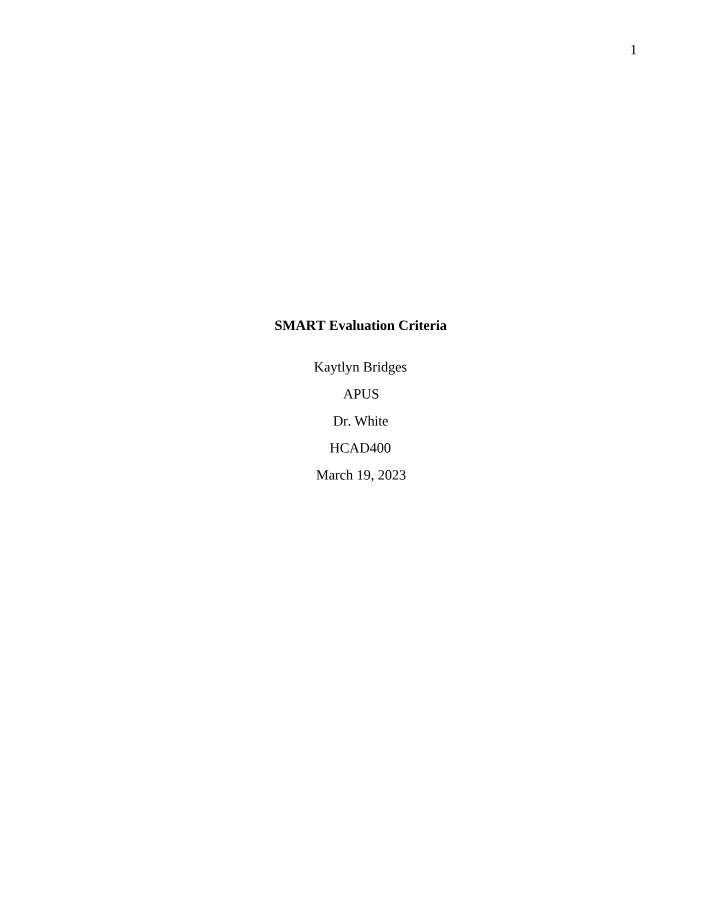 Weight Loss and Fitness Programs - SMART Evaluation Criteria