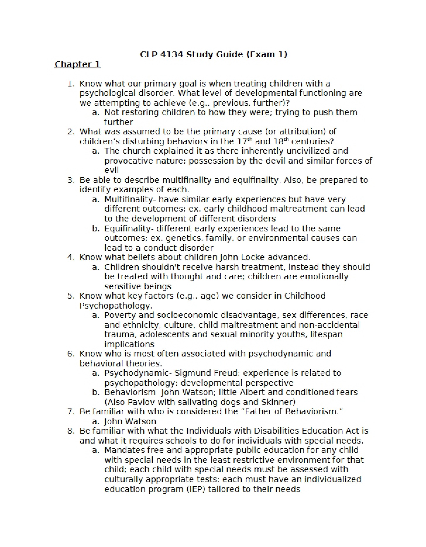 Academic Study Guide