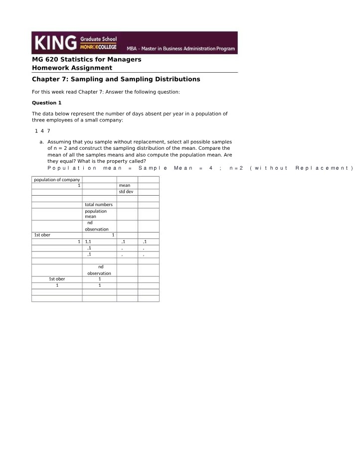 Week 7 HW for MG 620