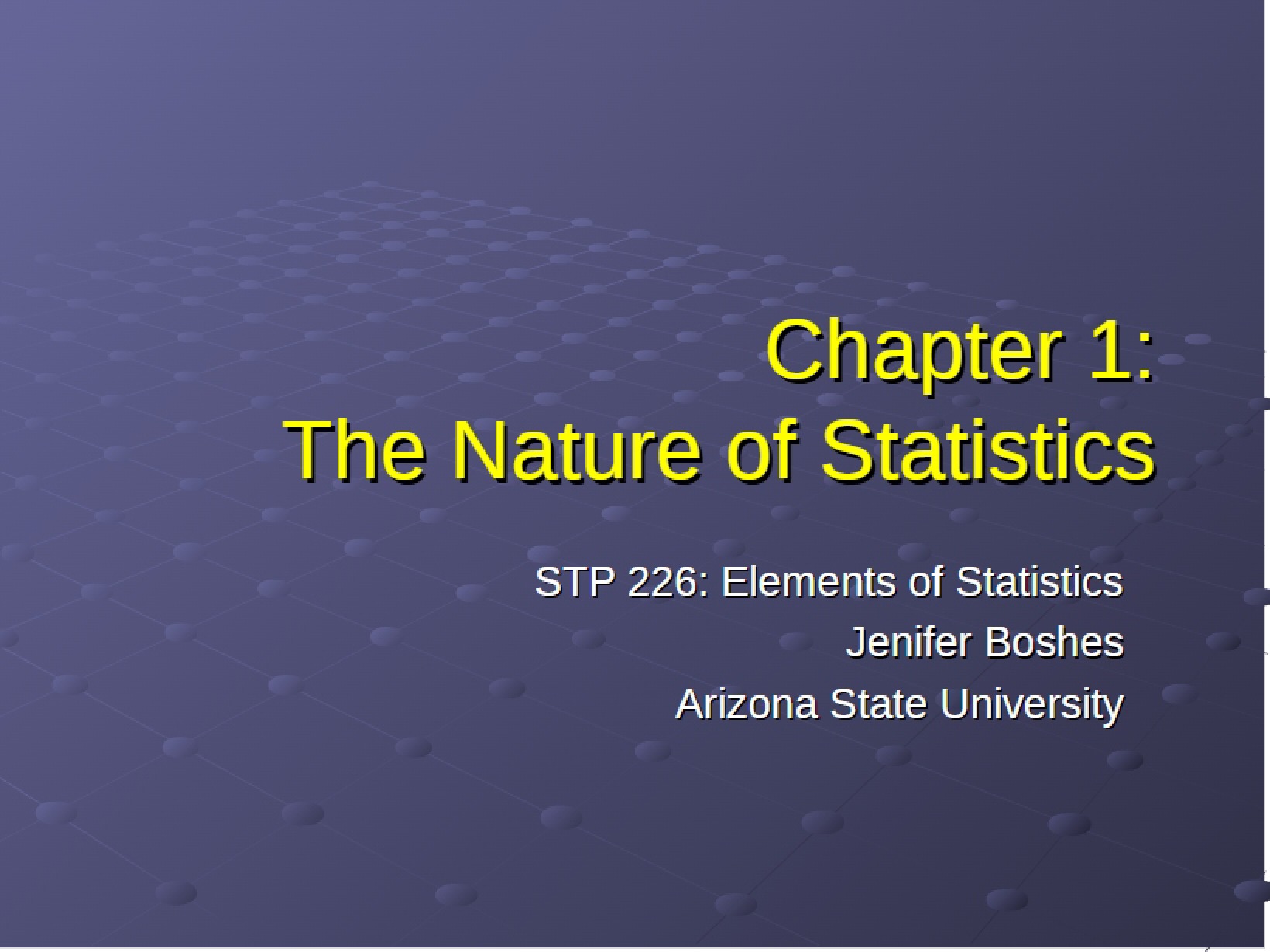 Nature of Statistics (Chapter 1)