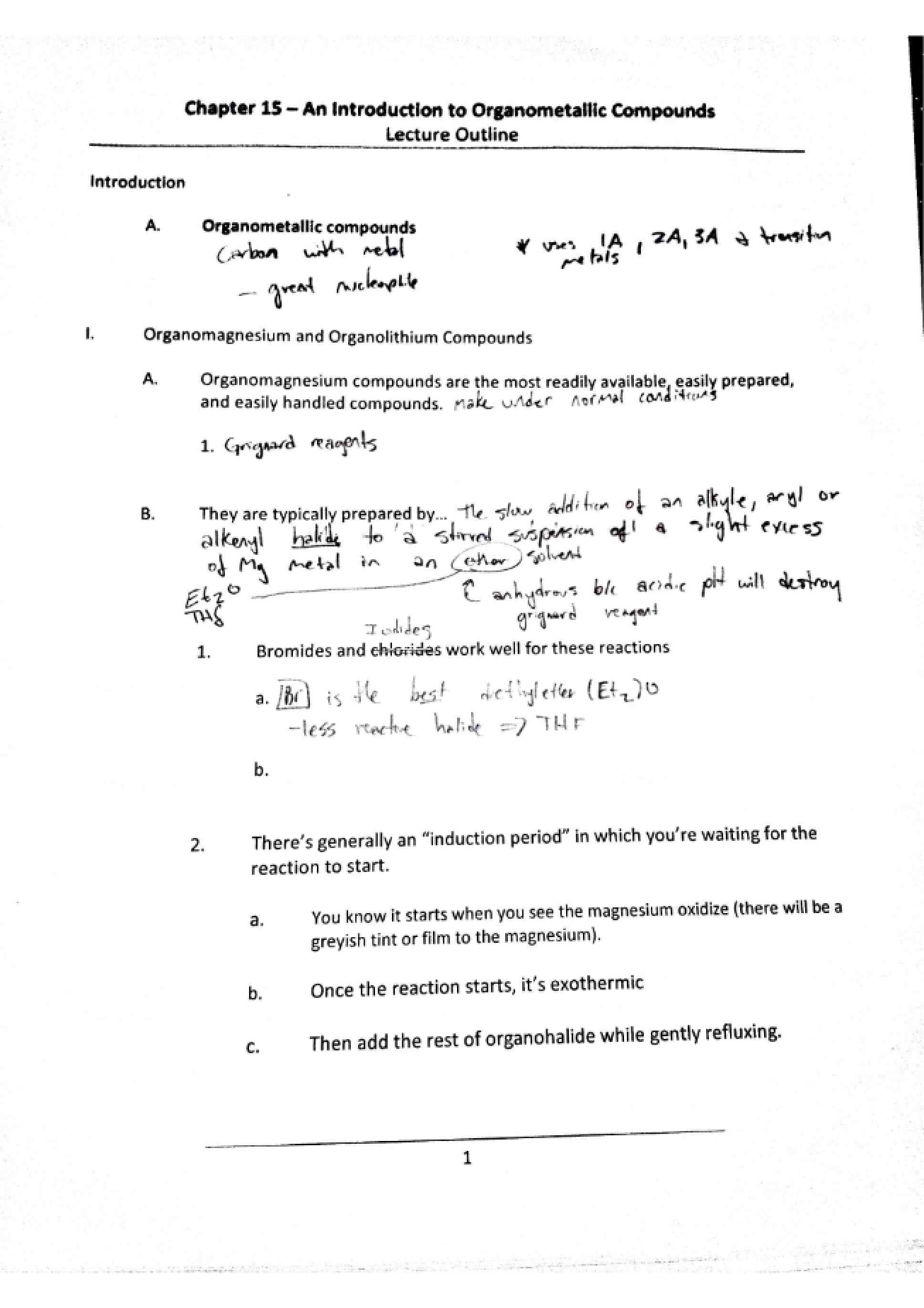 Fifteenth Chapter Organic Chemistry