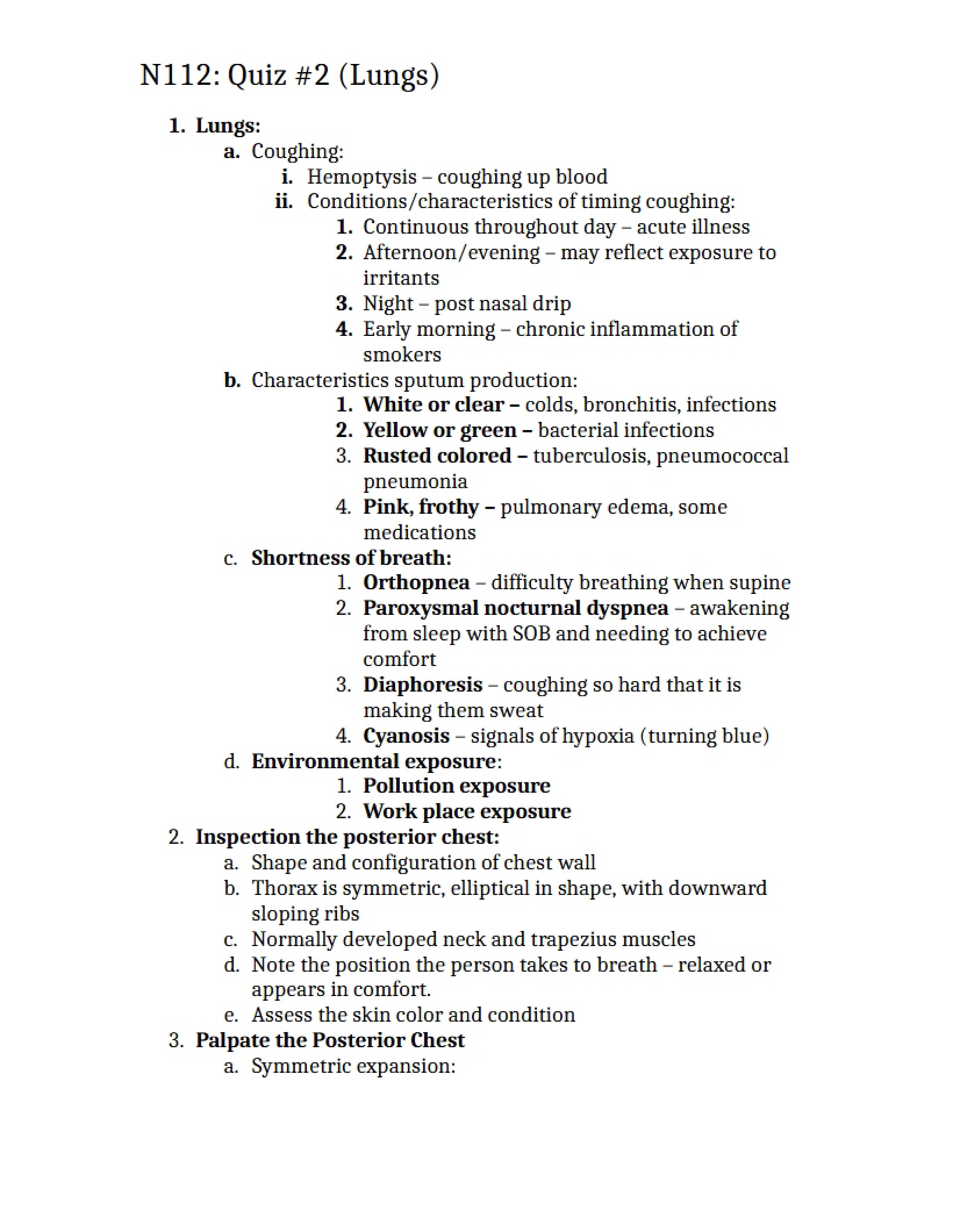 Quiz 2 Nursing 112