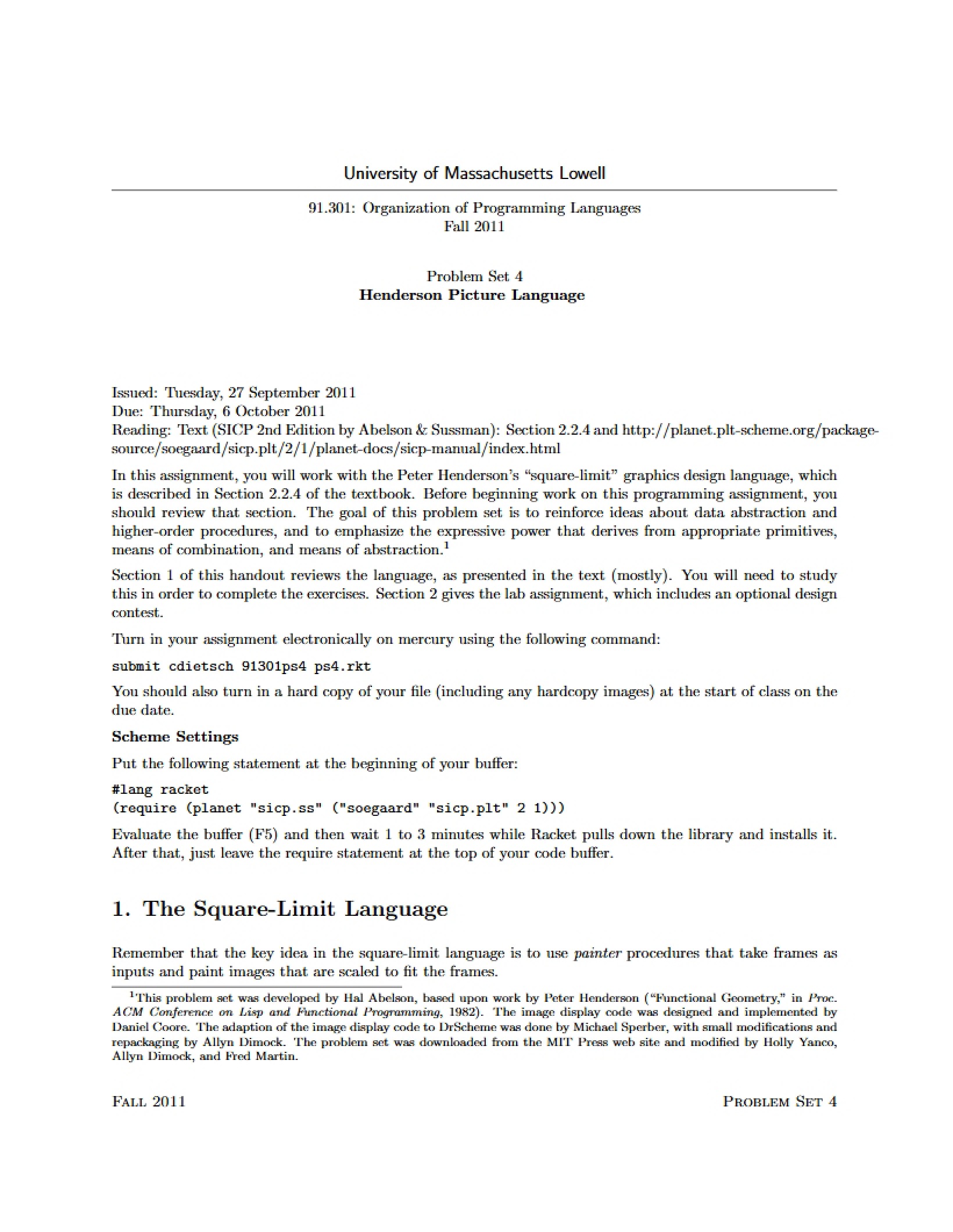 Problem Set 3 (CS 91.301)