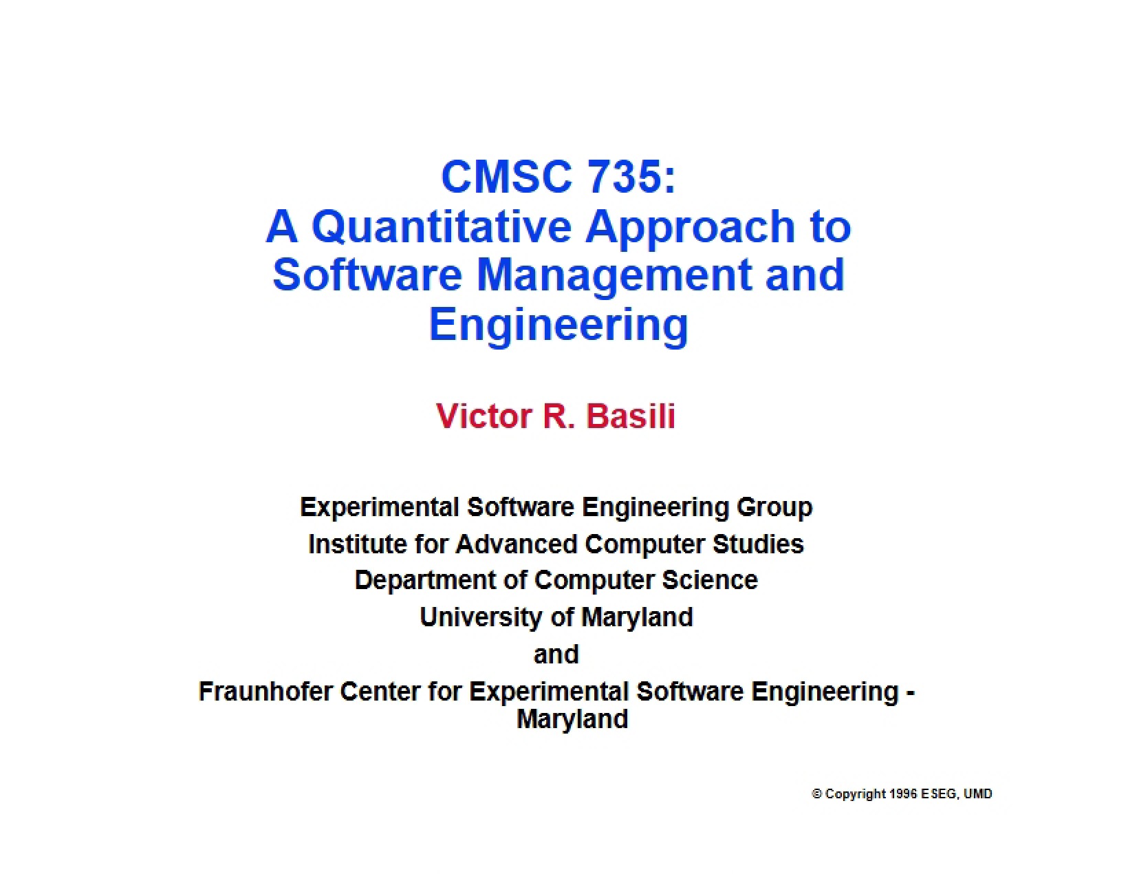 Introduction to Course