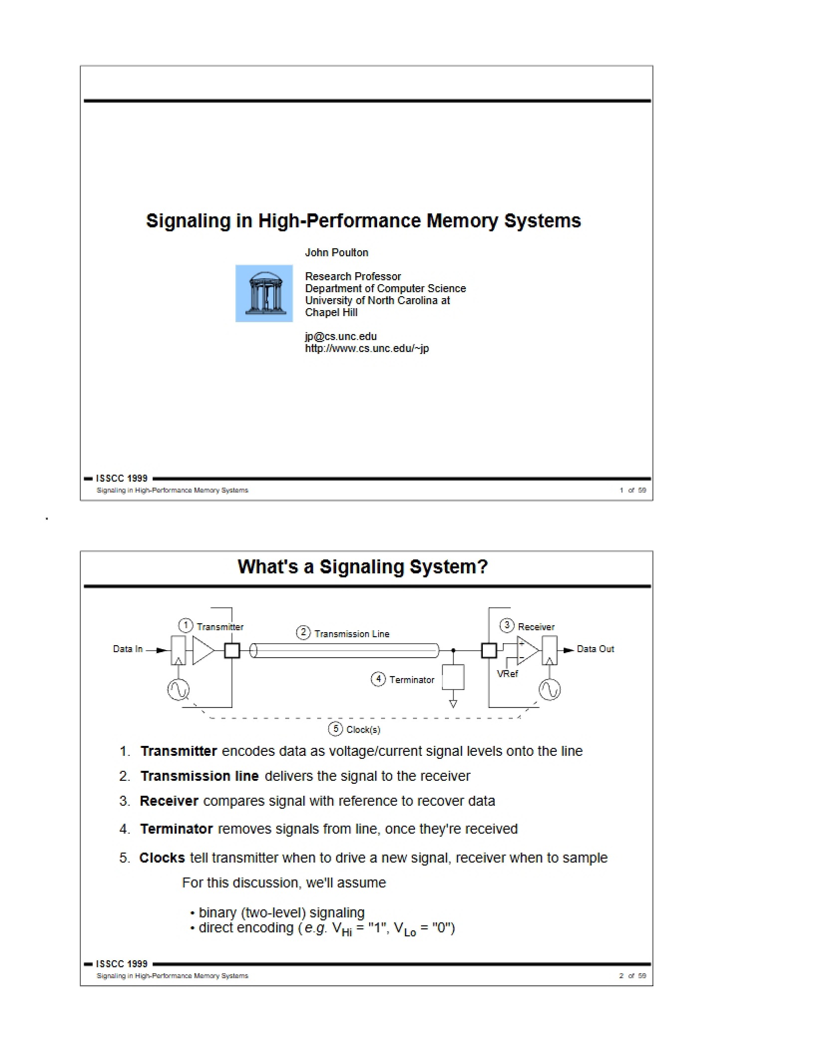 High-Performance Memory System Signaling