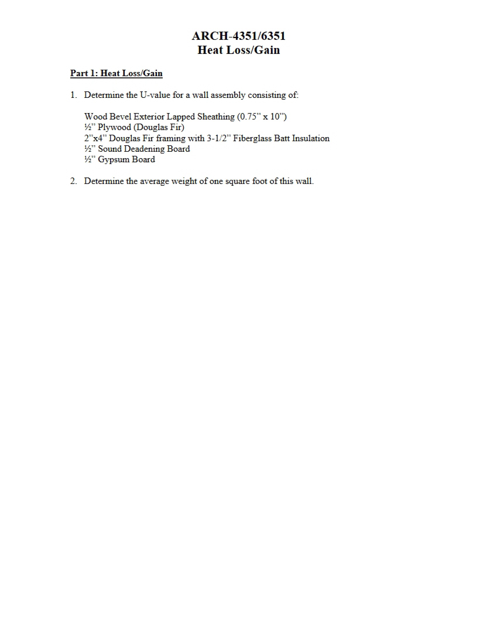 Environmental Controls II Class Notes
