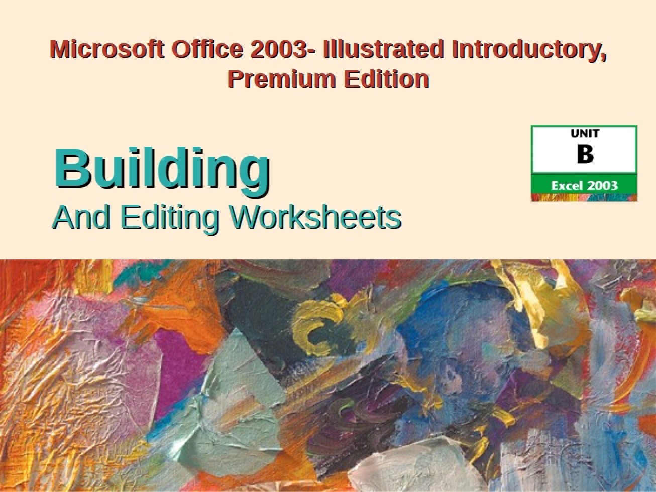 Worksheets Building and Editing