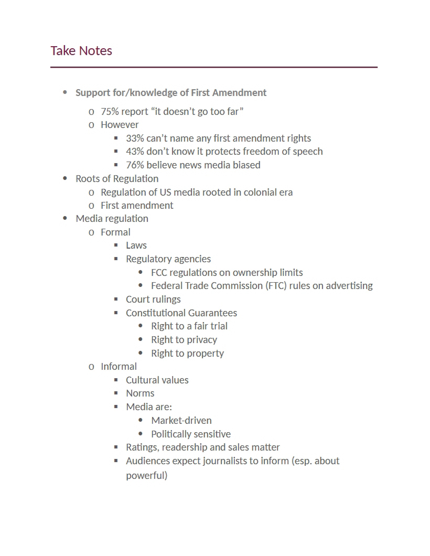 Media Class Notes (Sept 22)