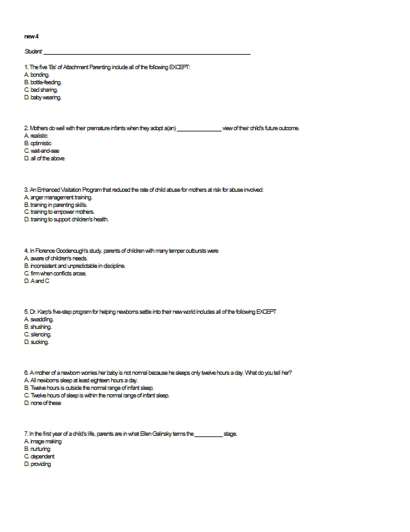 Practice Examination