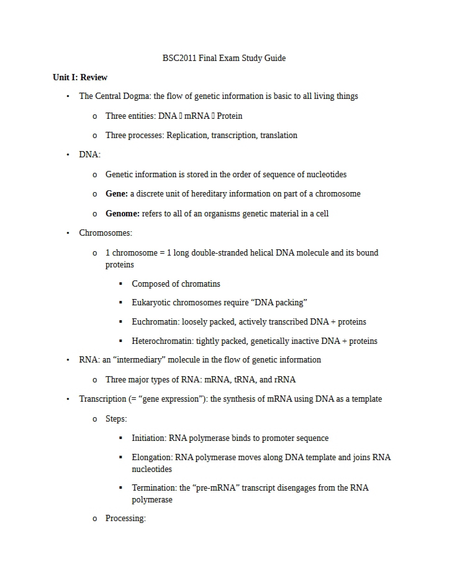 Holistic Study Resource for Year-End Finals