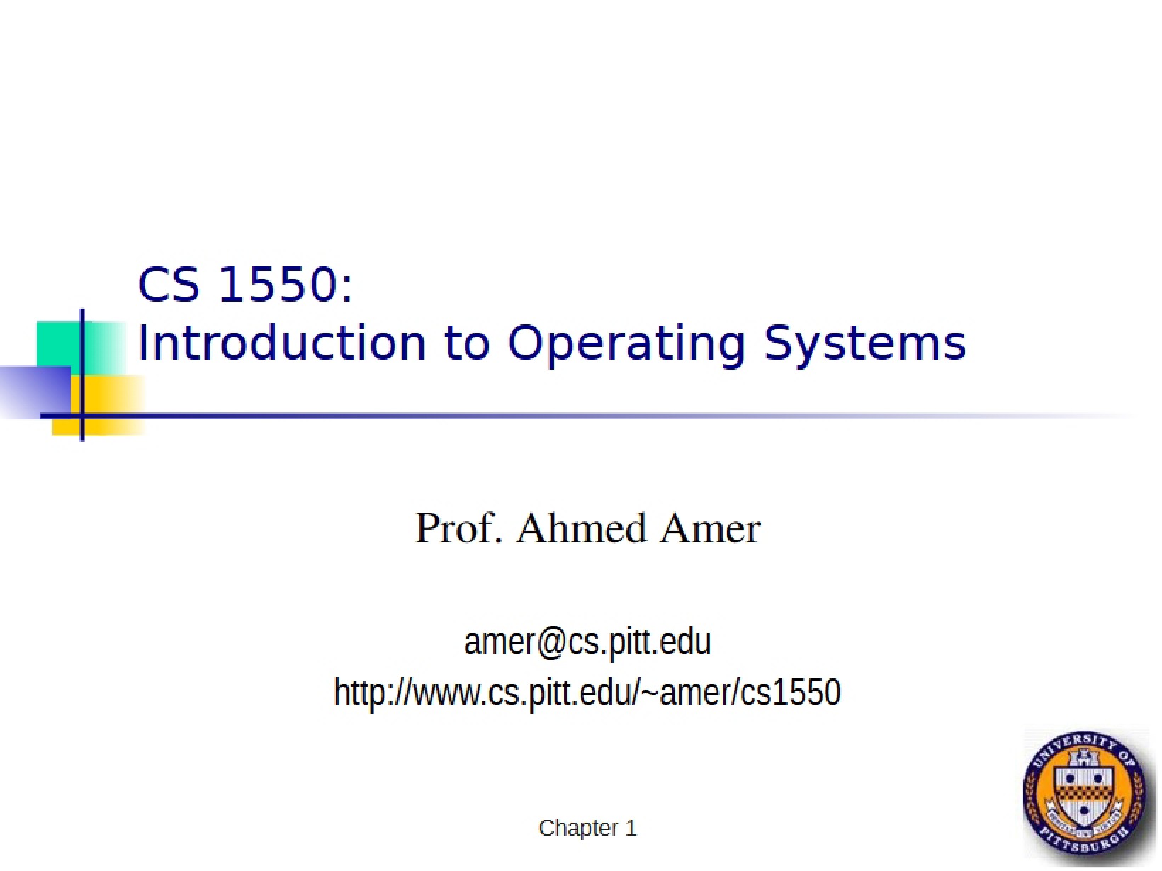 Operating Systems Introduction