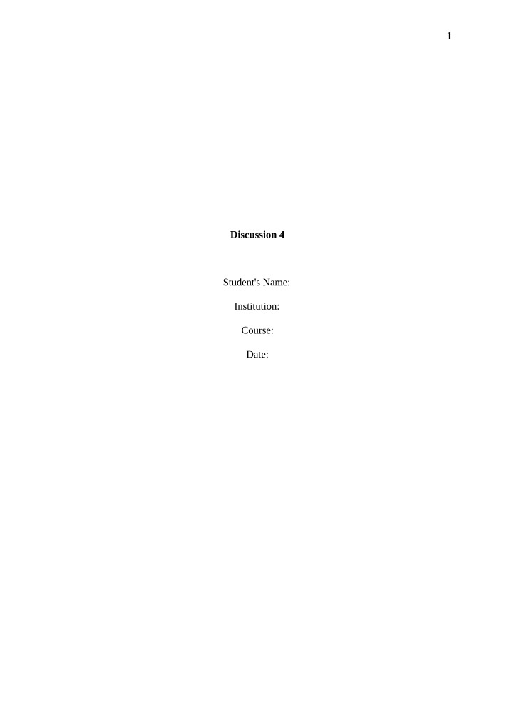 Discussion Board 4