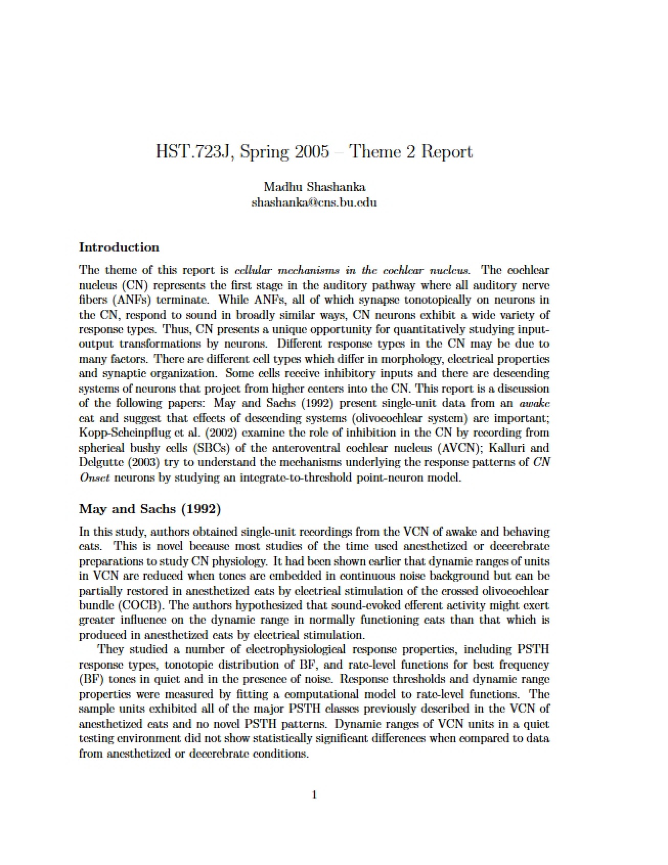 Theme 1 Report Study Notes