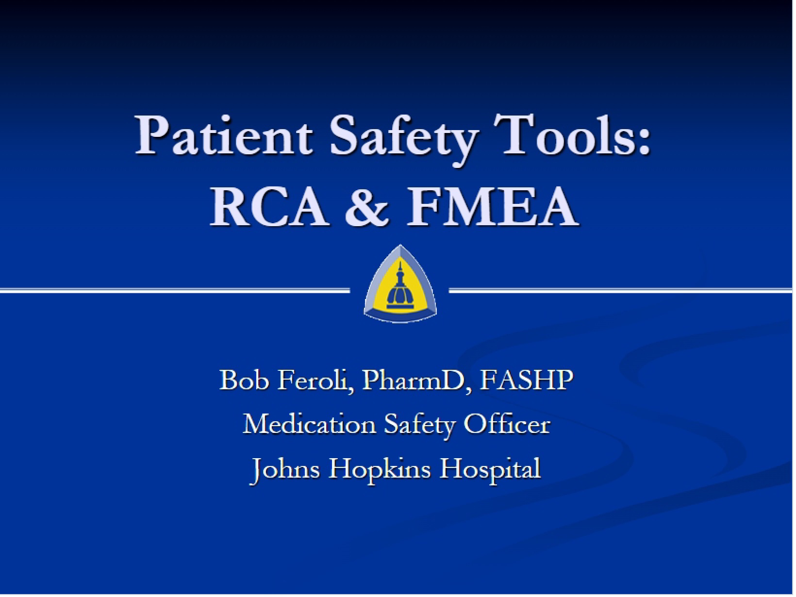 FMEA and RCA