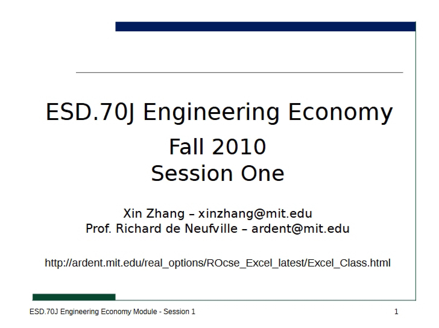 Slides from Class