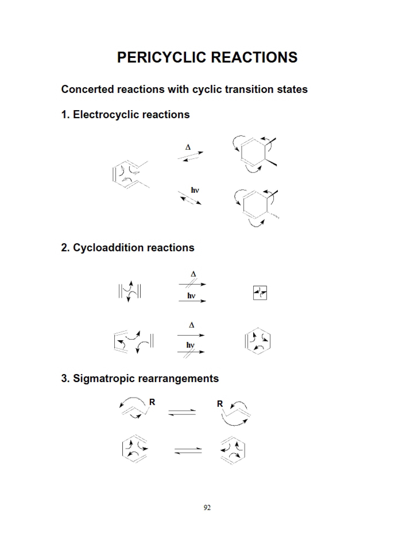 Reactions Pericyclic