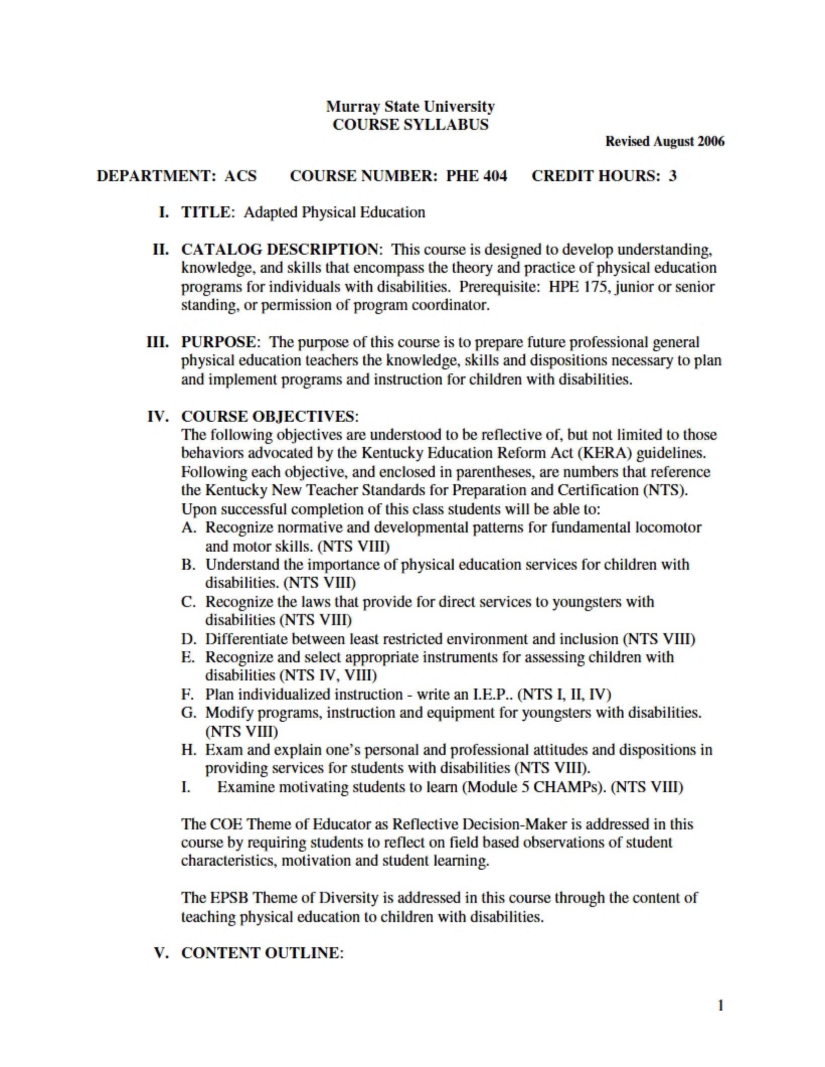 Syllabus