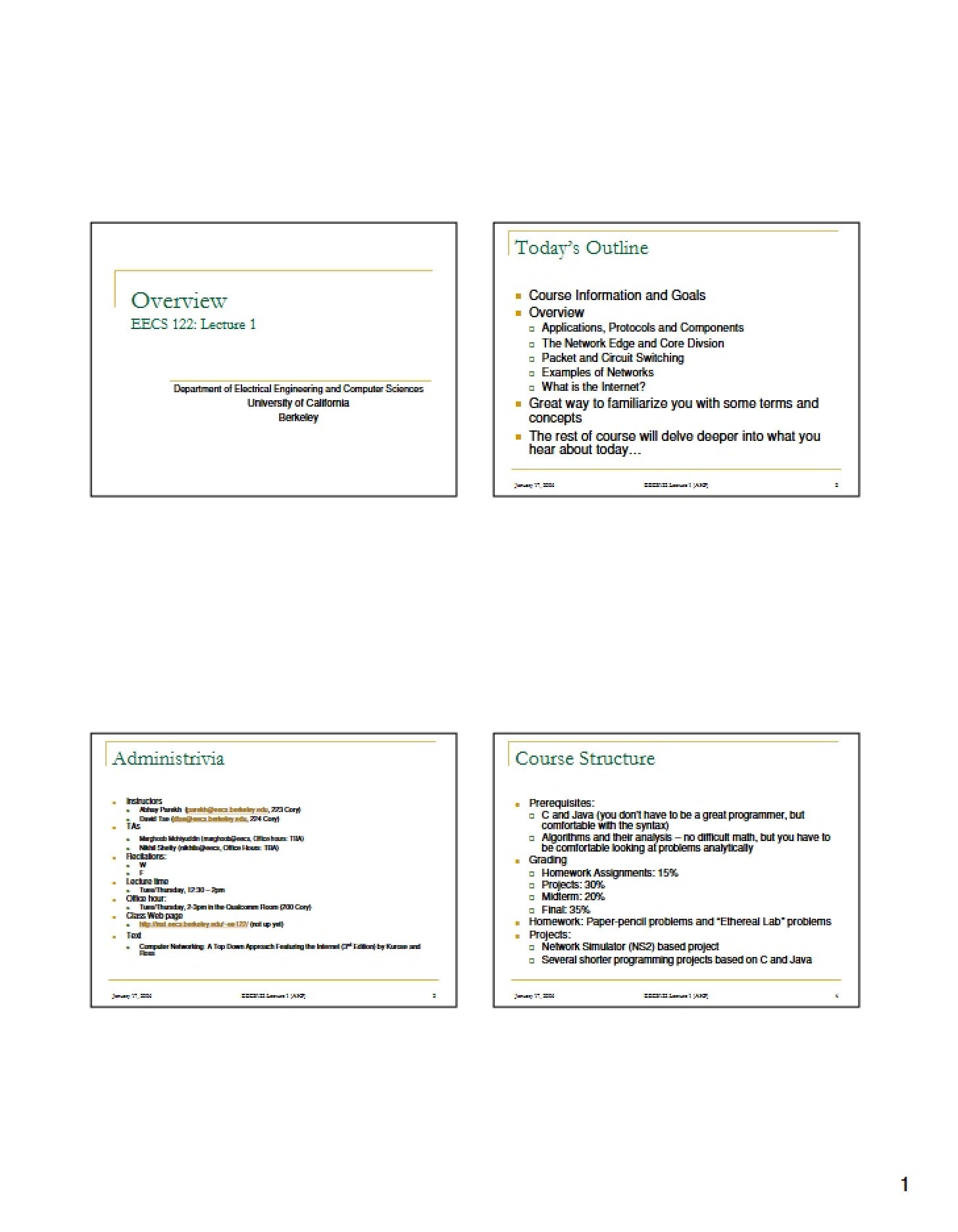 Class Materials