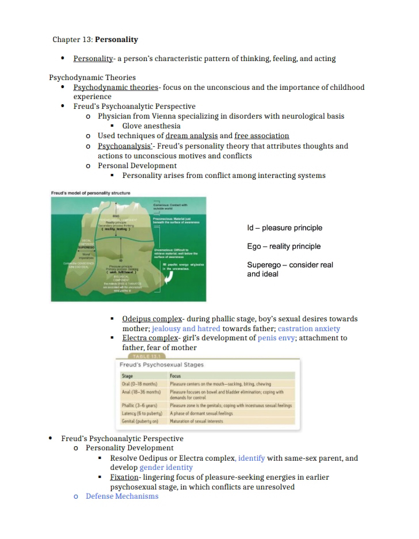 Personality Studies Chapter 13