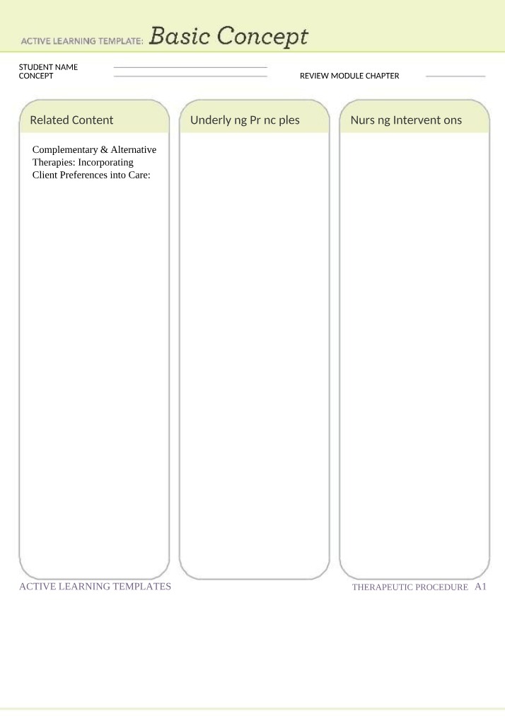 Incorporating Client Preferences into Care - Basic Concept