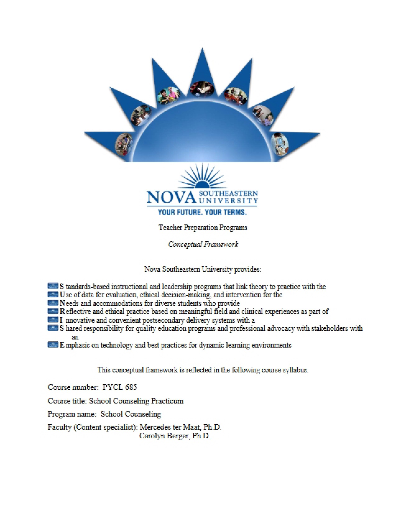 Syllabus School Counseling Practicum