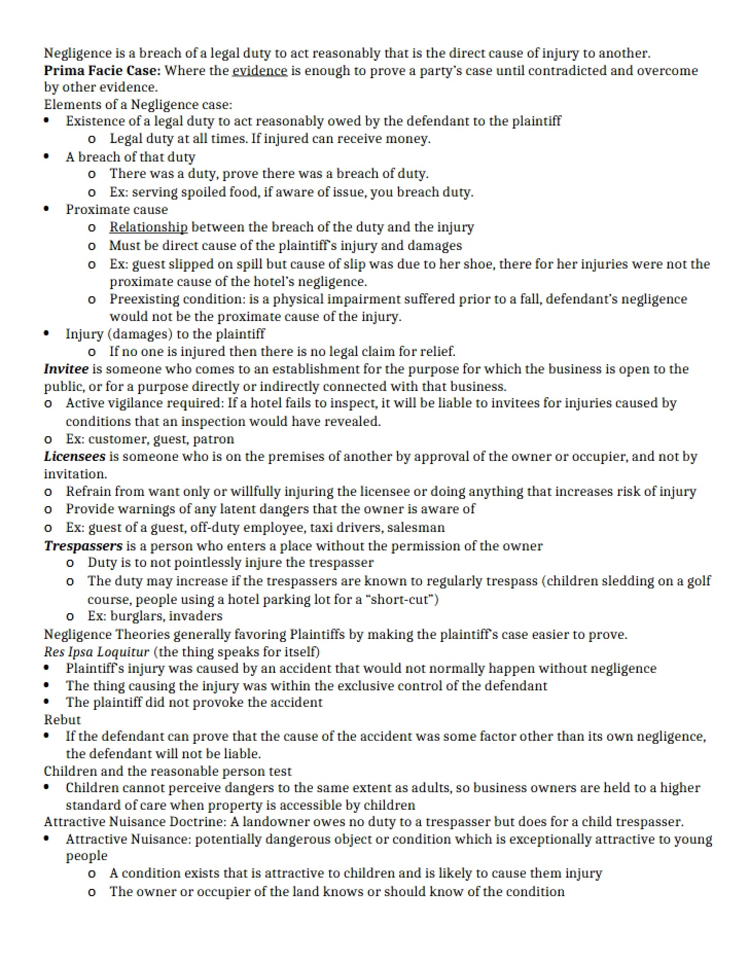 Lecture Notes