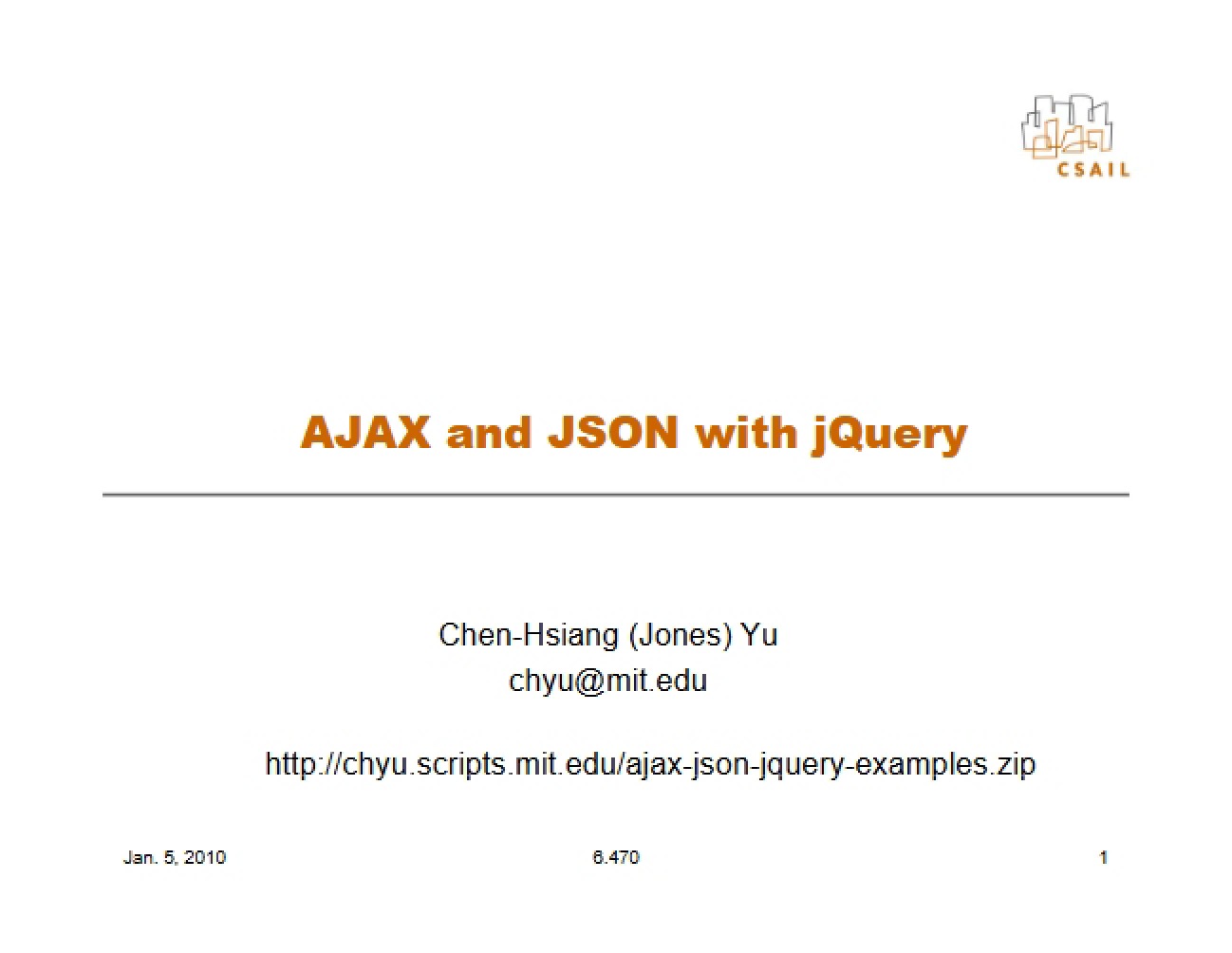 Integrating jQuery with AJAX and JSON