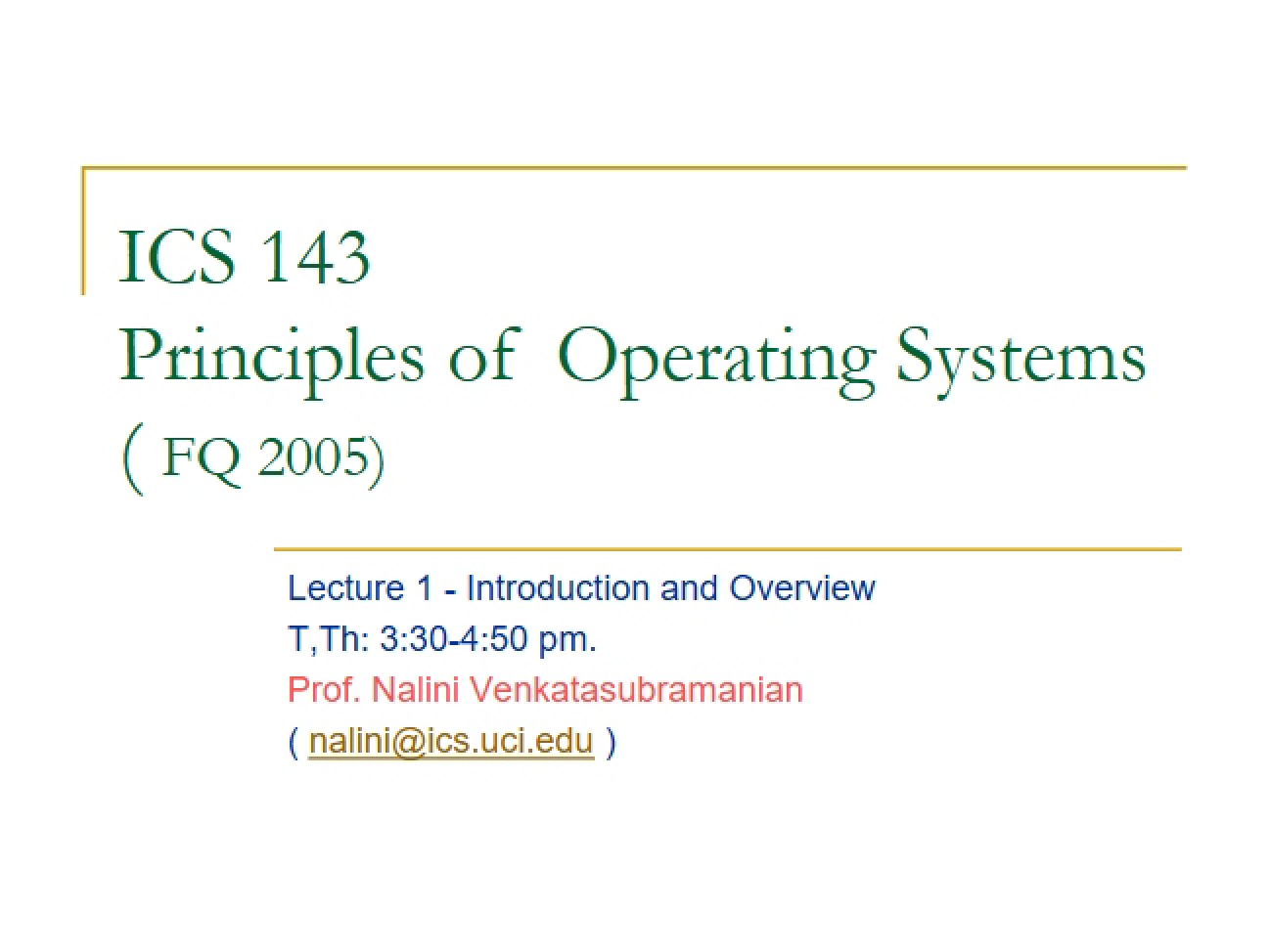 Principles of OS Notes