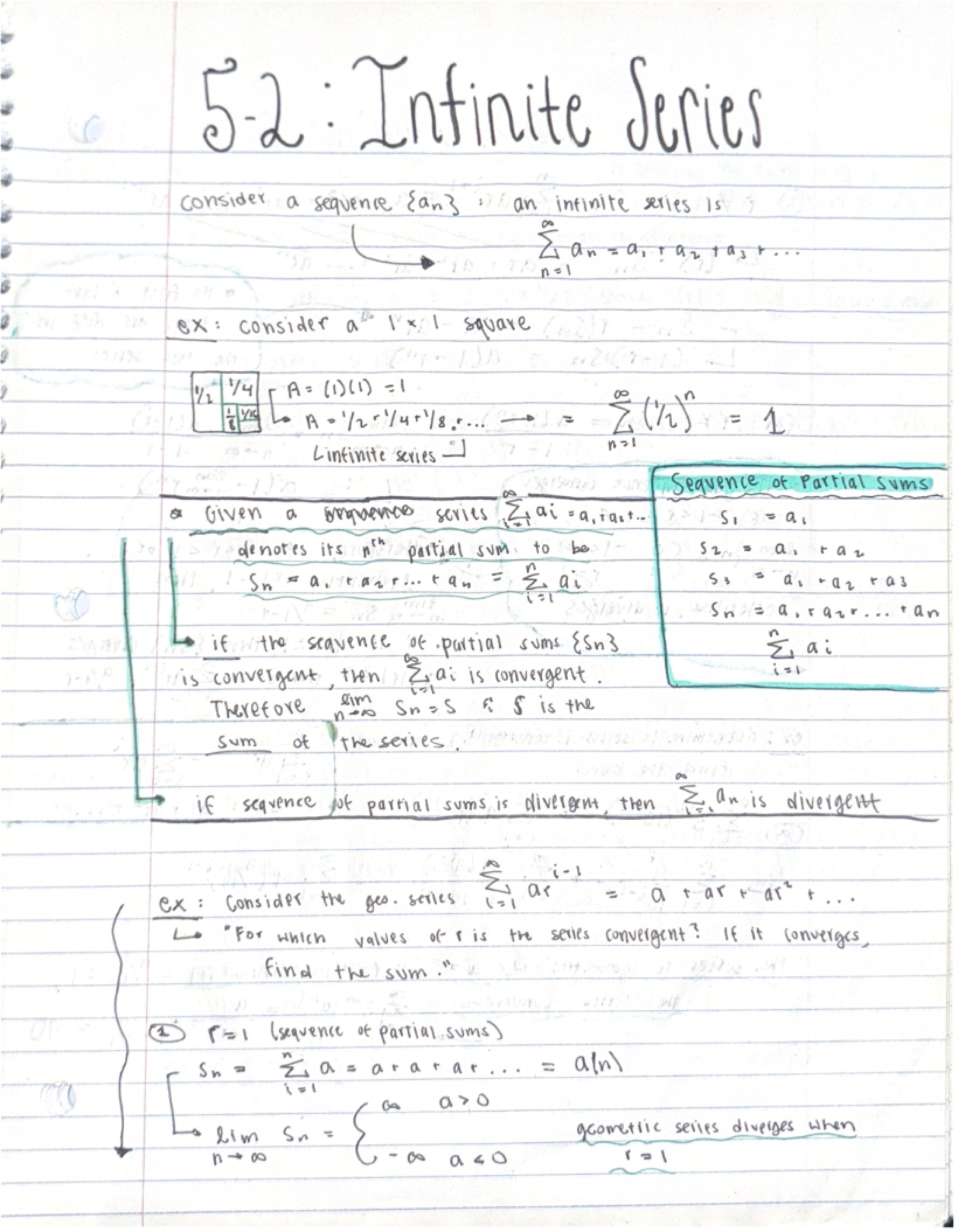 Infinite Series (5.2)