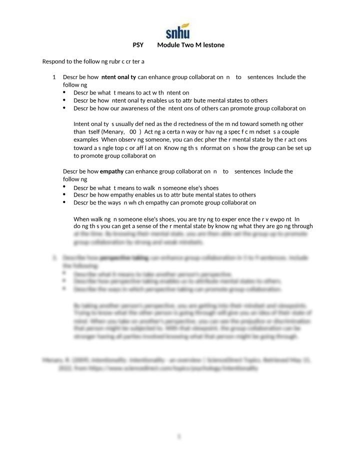 Enhancing Group Collaboration - Module Two Milestone
