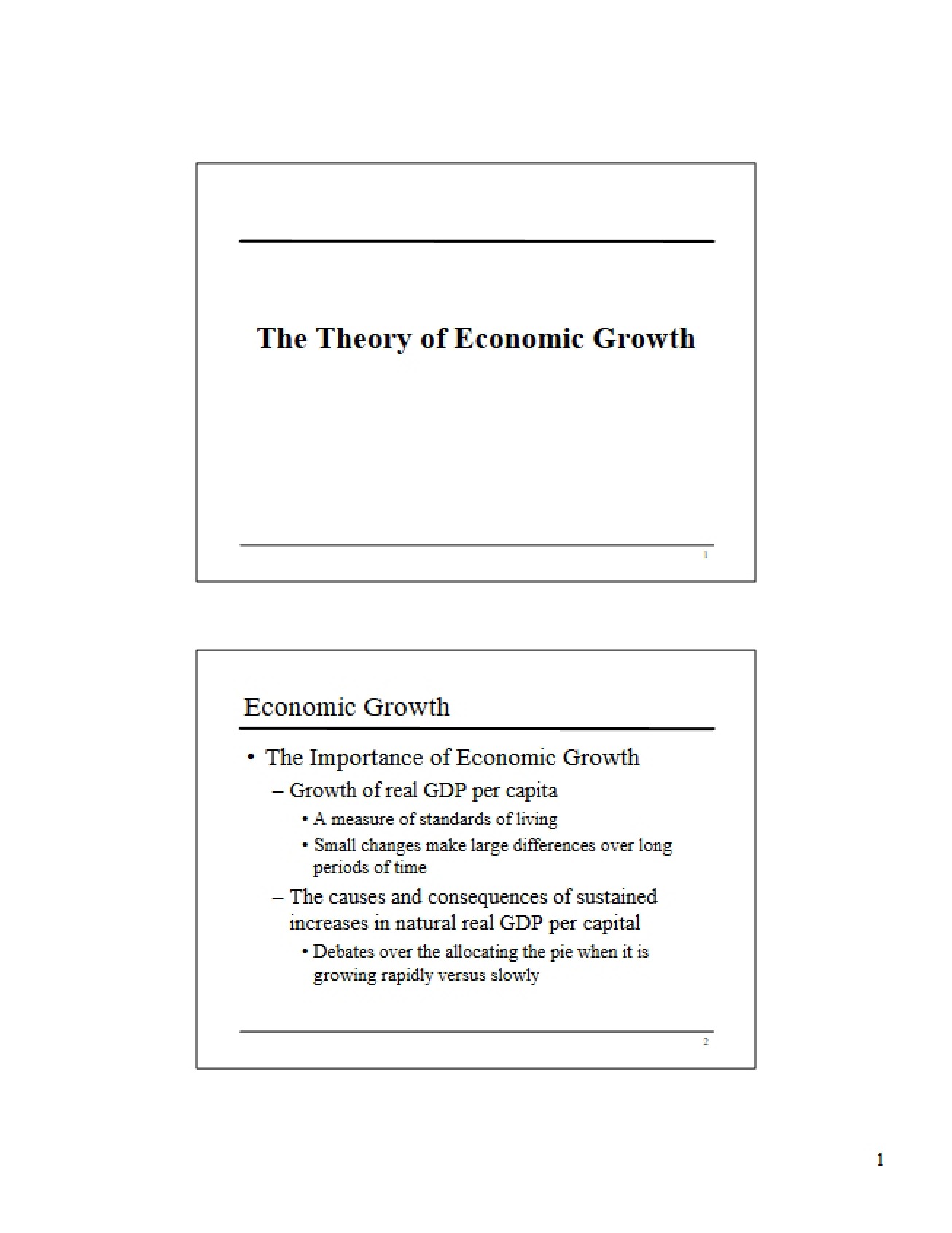 Gross Domestic Product of the US