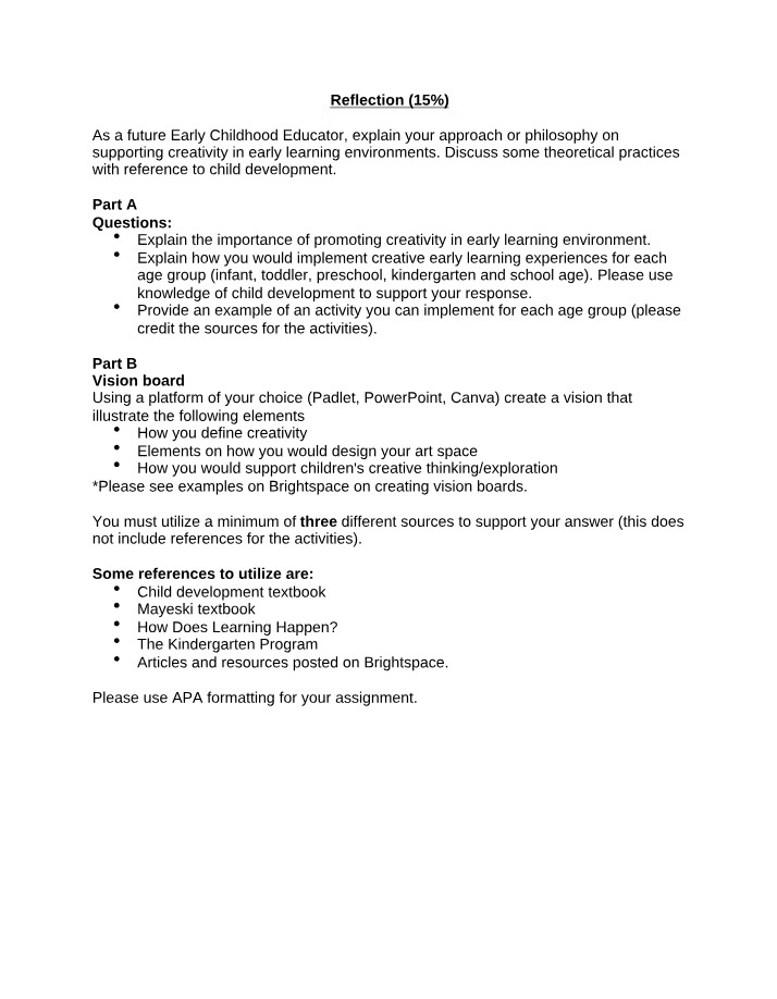Reflection Paper on Creative Arts F2023