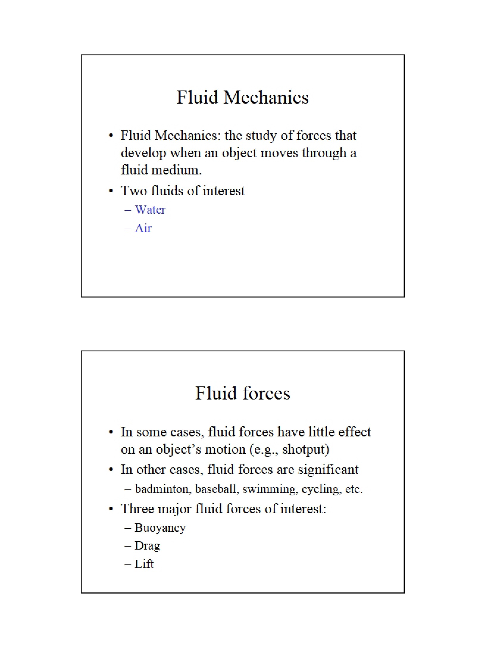 Mechanics of Fluids