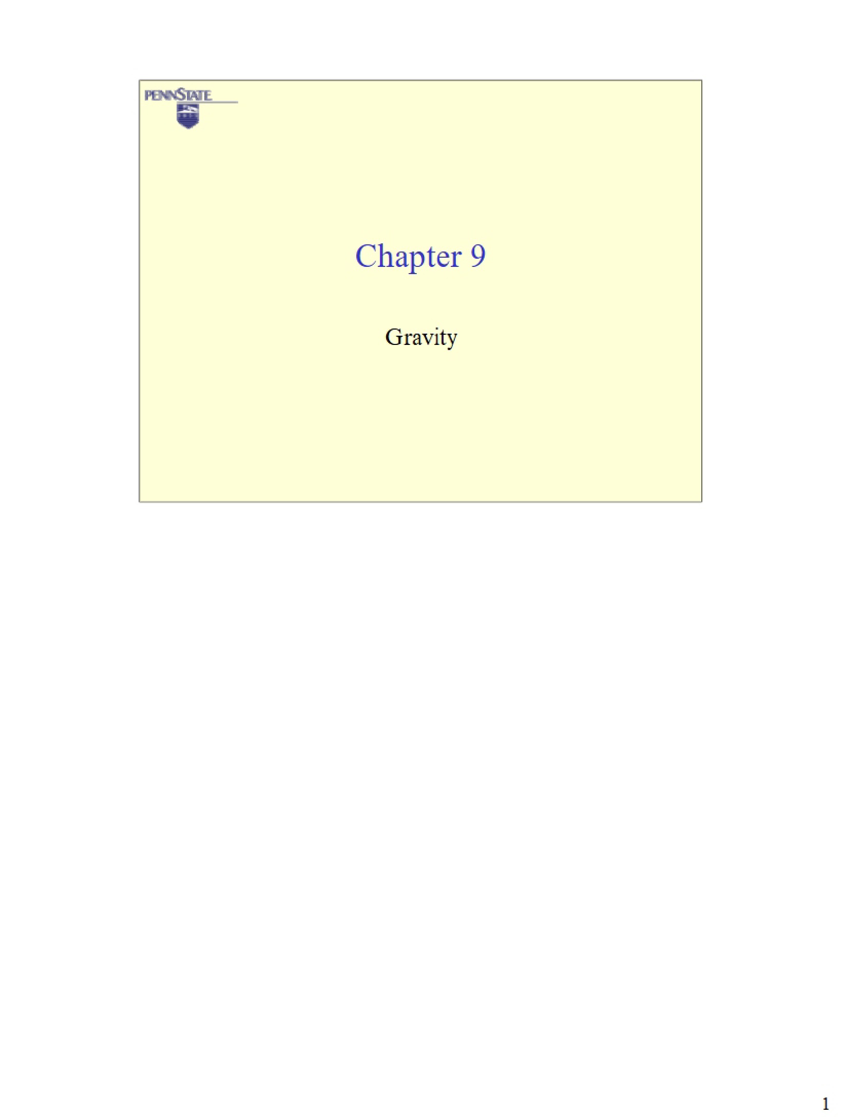 Physics of Gravity