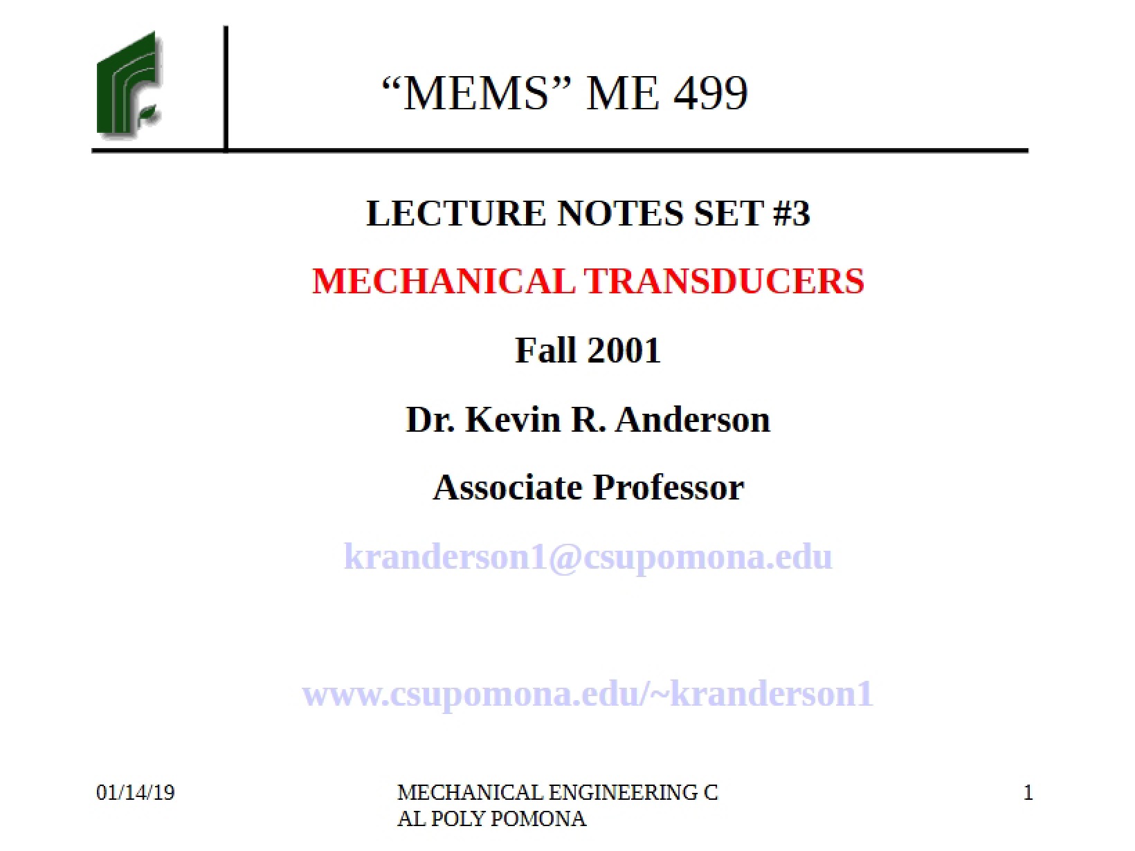 Composites Lecture Notes 3