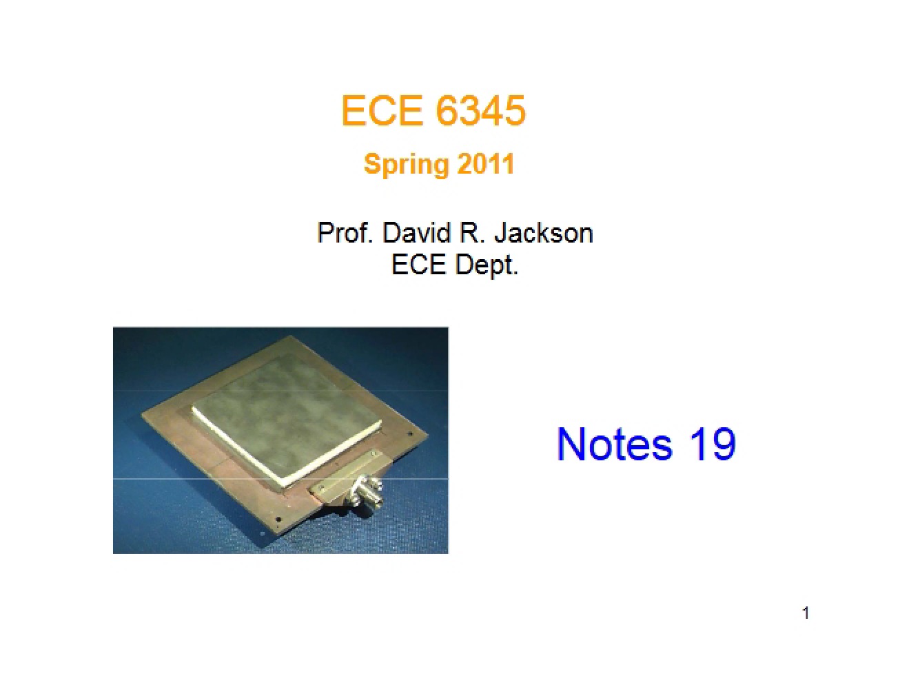 Notes 19 (Part 2)
