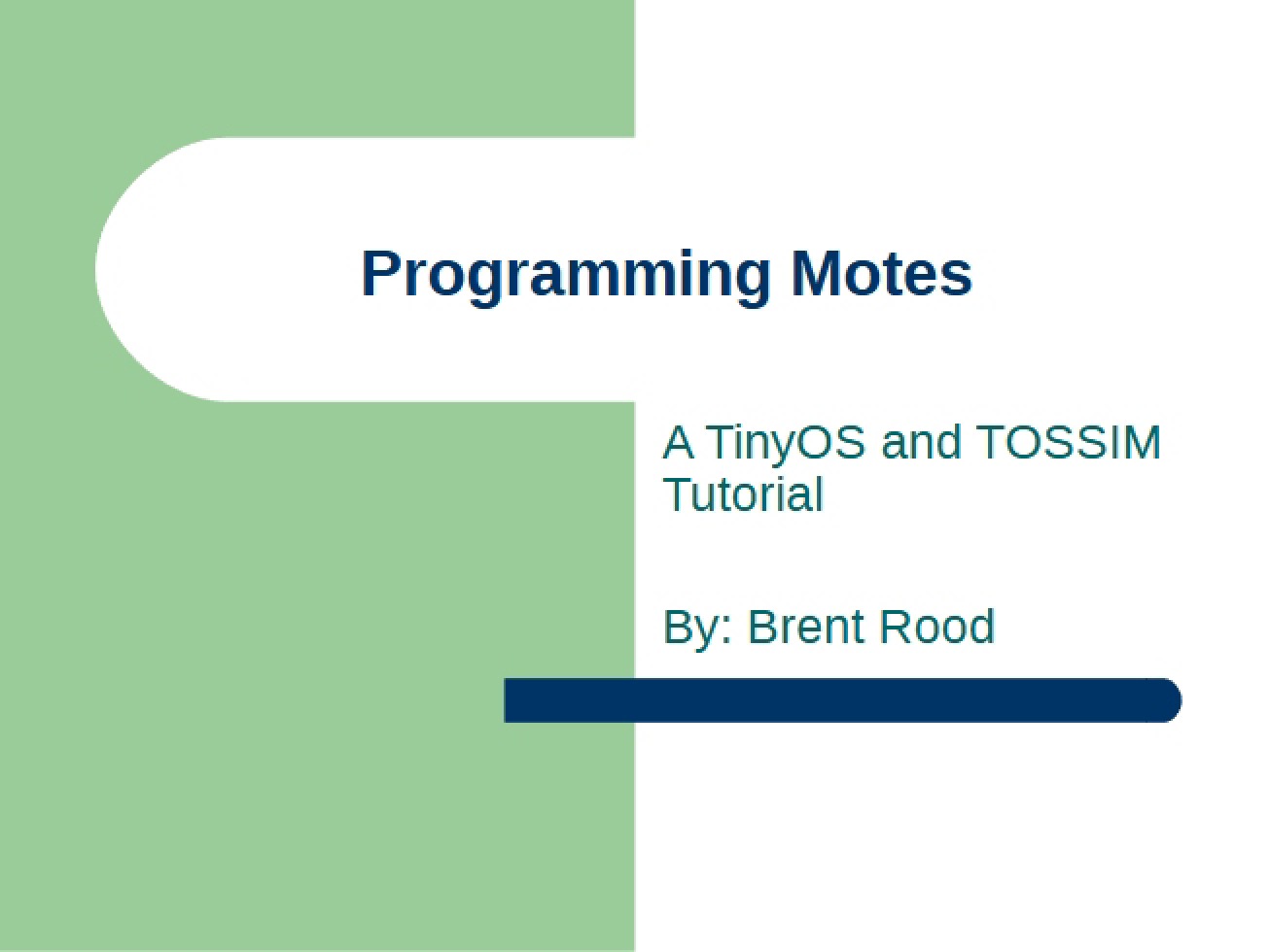 Motes Programming
