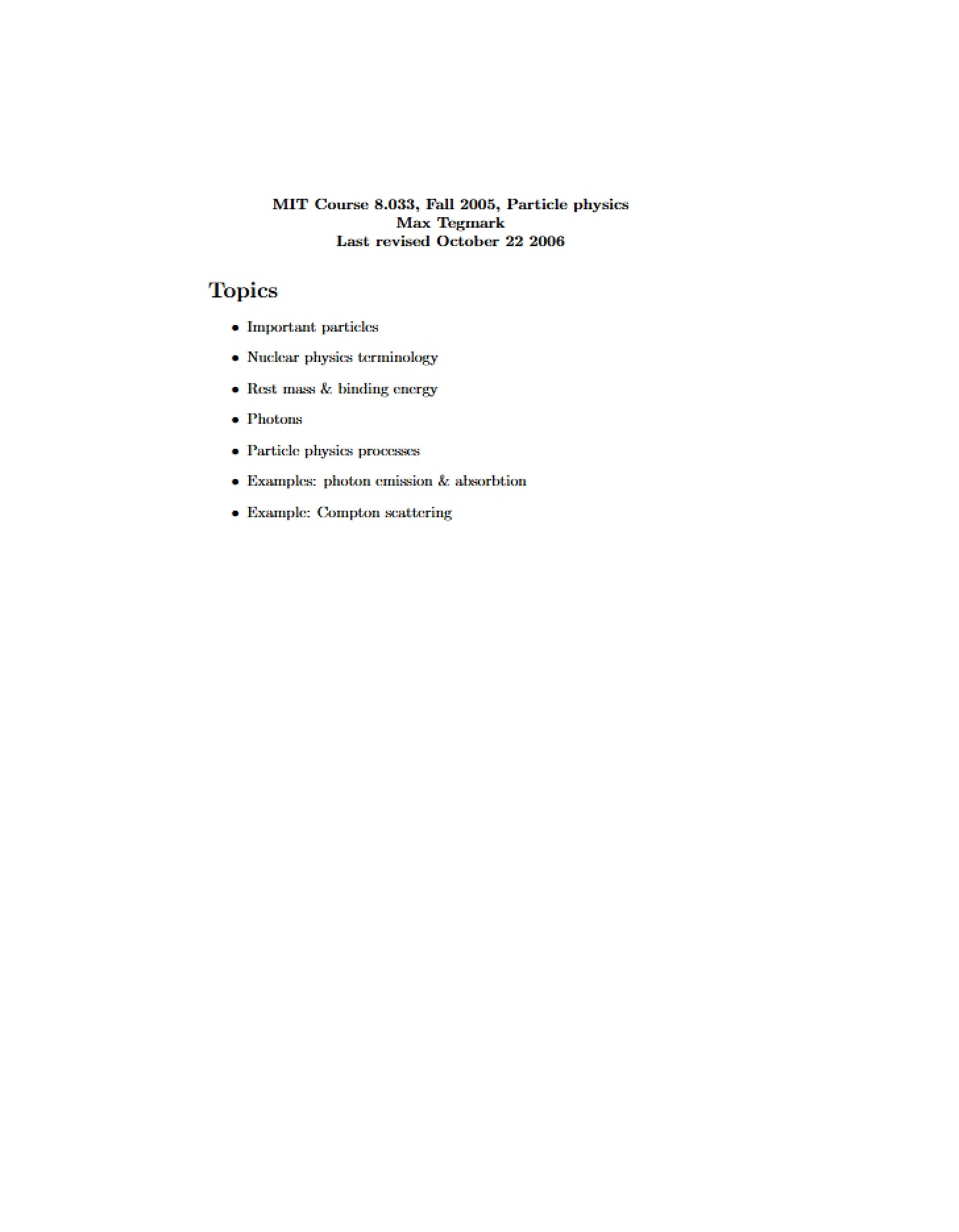 Guide for Study