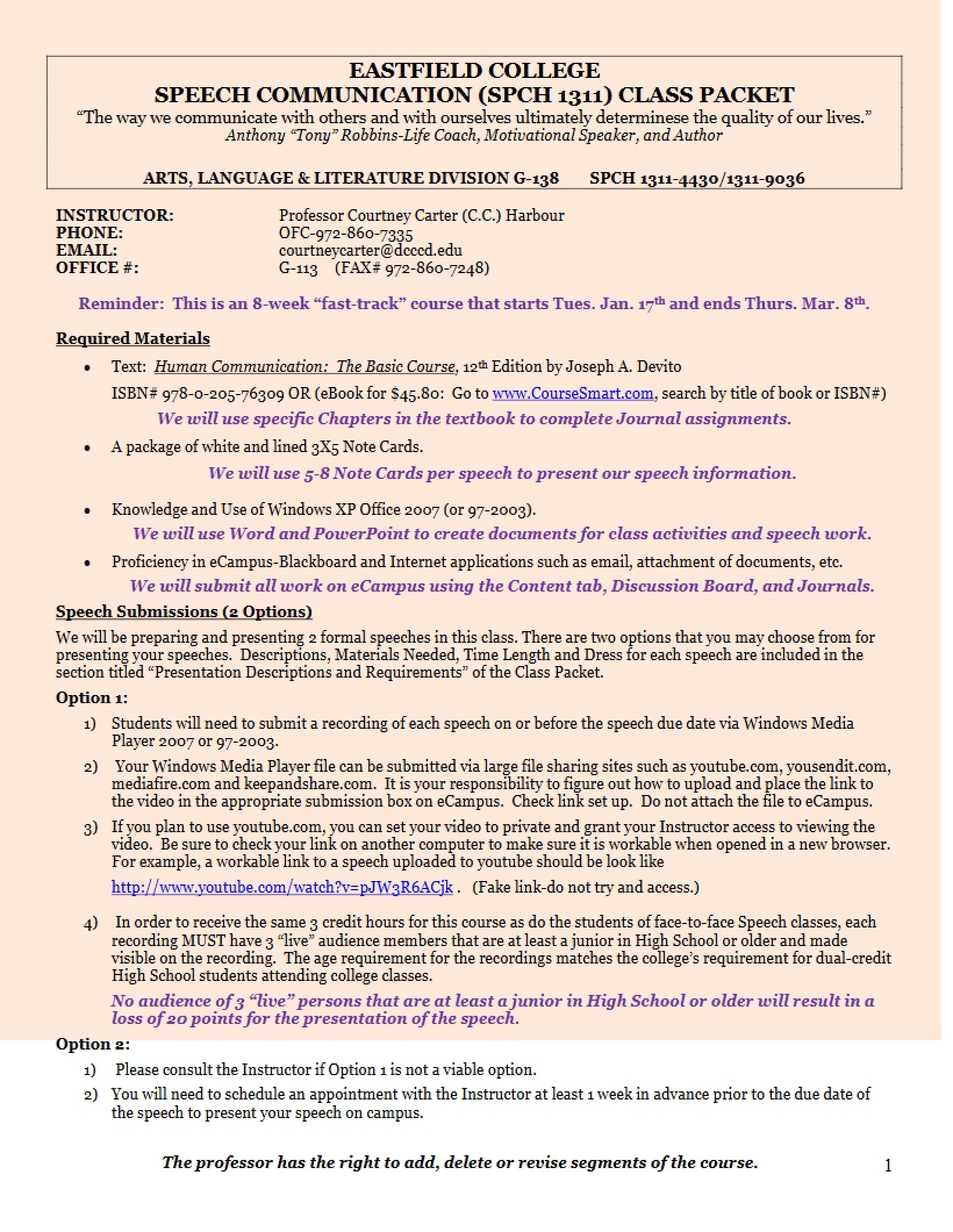 Introduction to Speech Communication Syllabus (2)