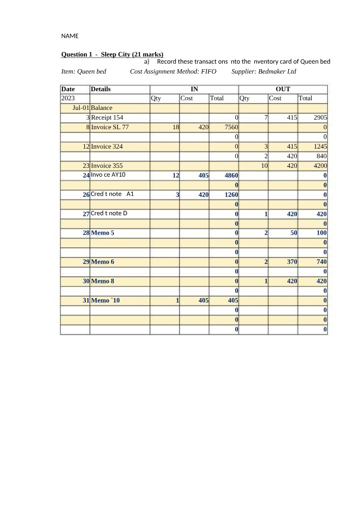 Practice SAC 1B for Unit 3 2023