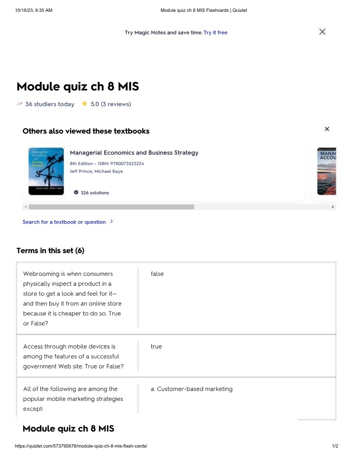 MIS Chapter 8 Quiz Flashcards