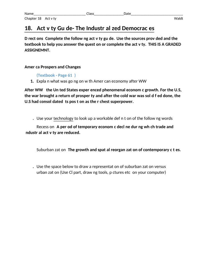Activity Guide 18.2