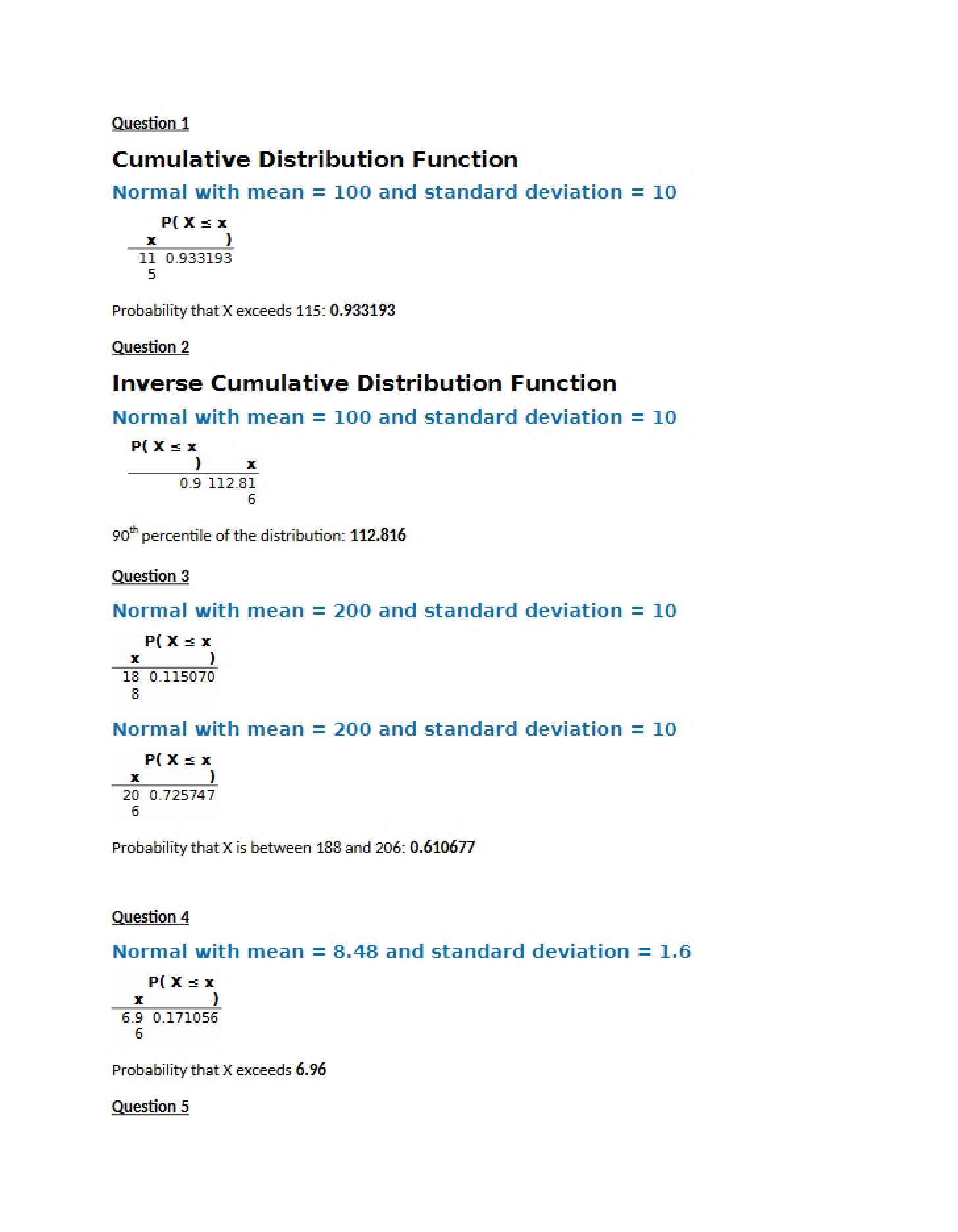 Minitab Assignment 6