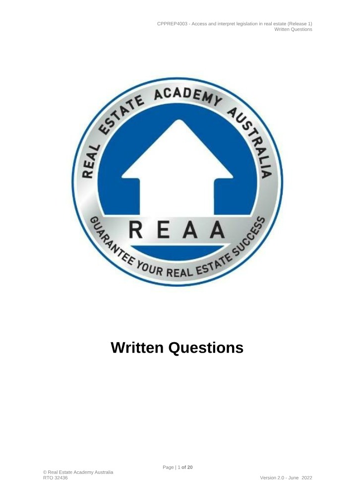 Common Problems with Real Estate Legislation