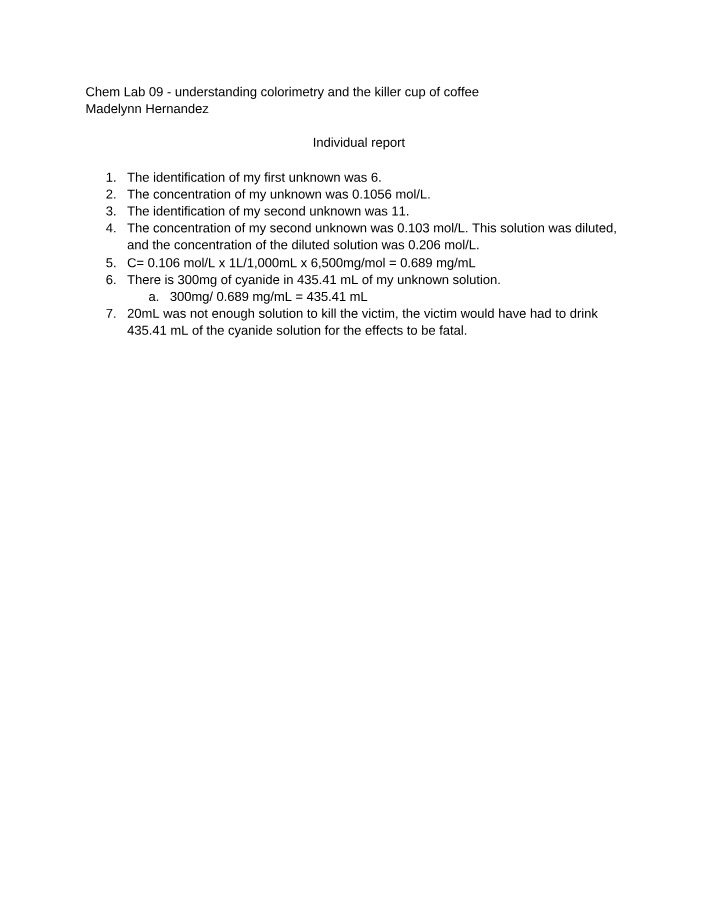 Individual Report for Lab 09
