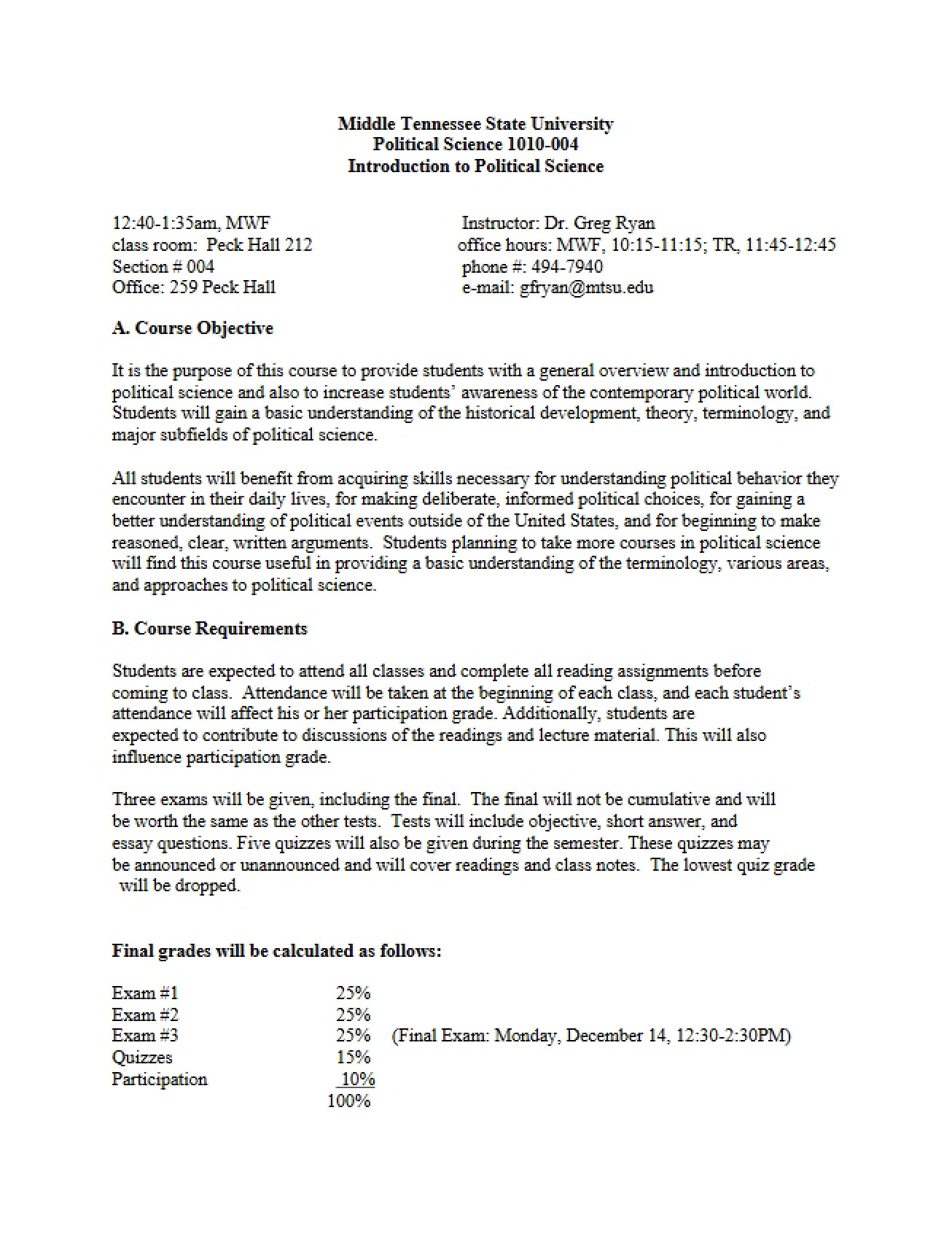 US Govt Notes