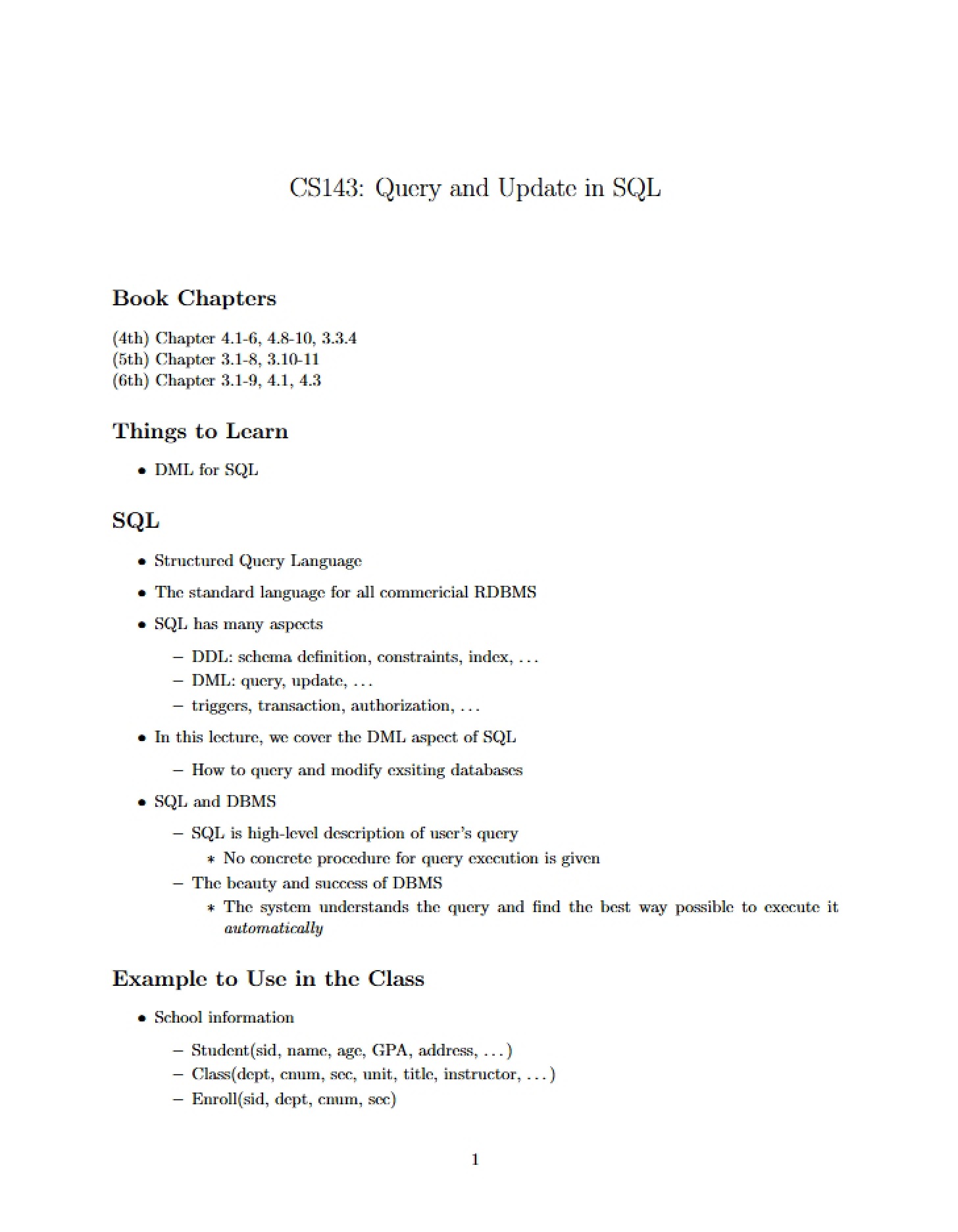 SQL Query and Update