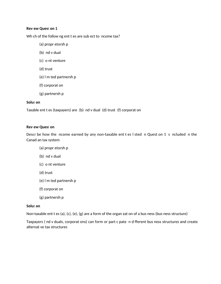 Weeks 1-2 In-class Problems with Solutions